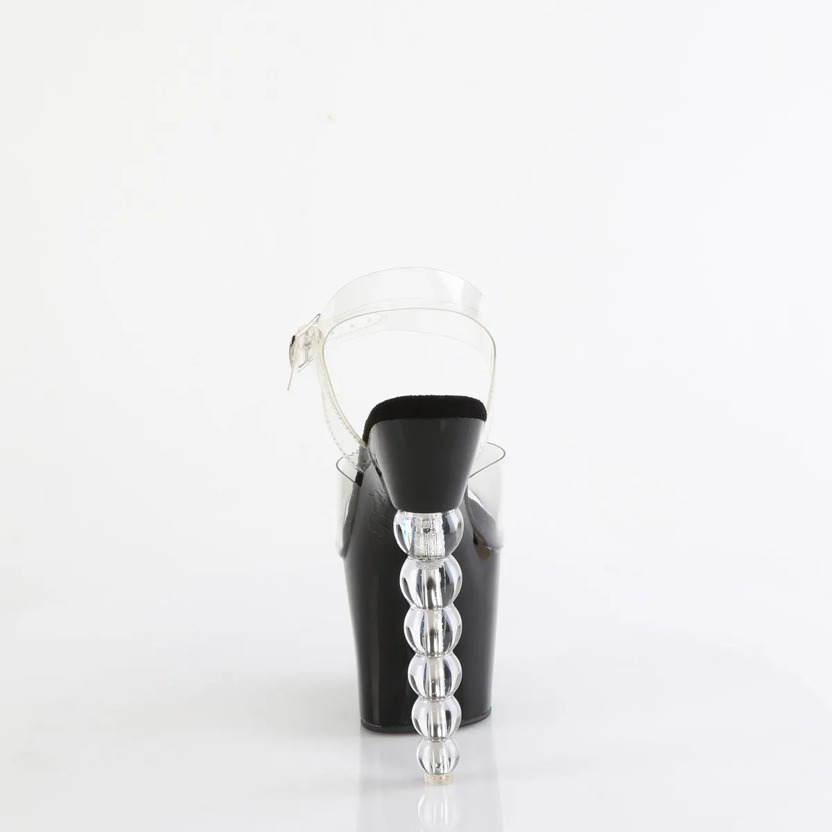 7 Inch Heel BLISS-708 Clear Black