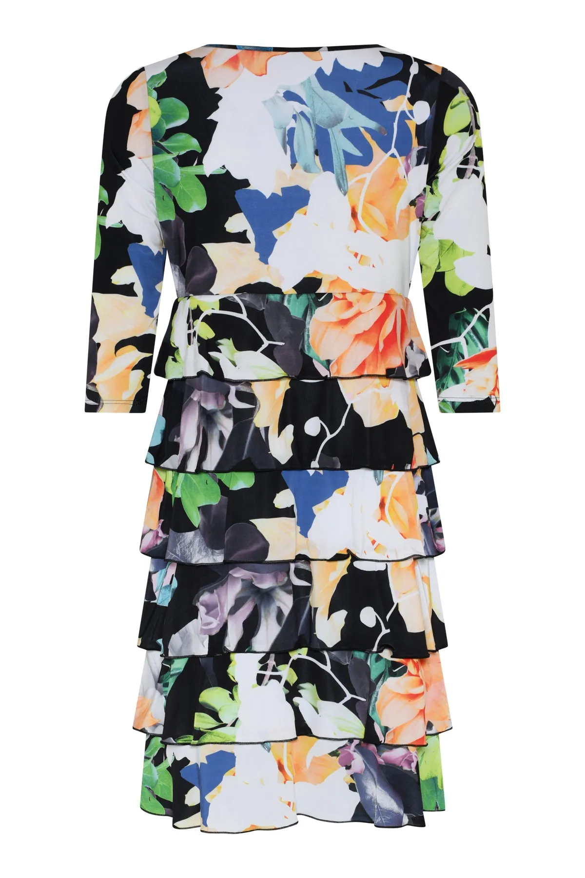 78616- Floral Print Layer Dress