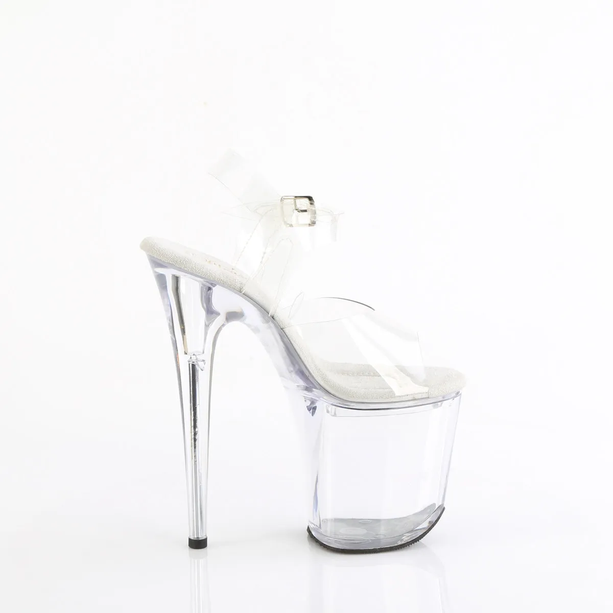 8 Inch Heel TREASURE-808FLA Clear