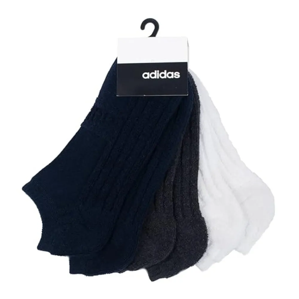 Adidas Men's Reverse Terry Low Cut Socks (Colligiate Navy/Grey/White)