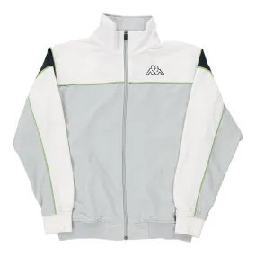 Age 12-13 Kappa Track Jacket - Medium Grey Polyester