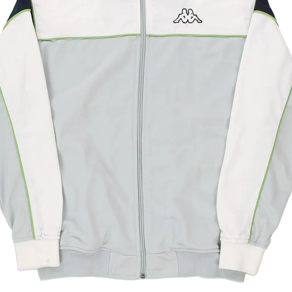 Age 12-13 Kappa Track Jacket - Medium Grey Polyester