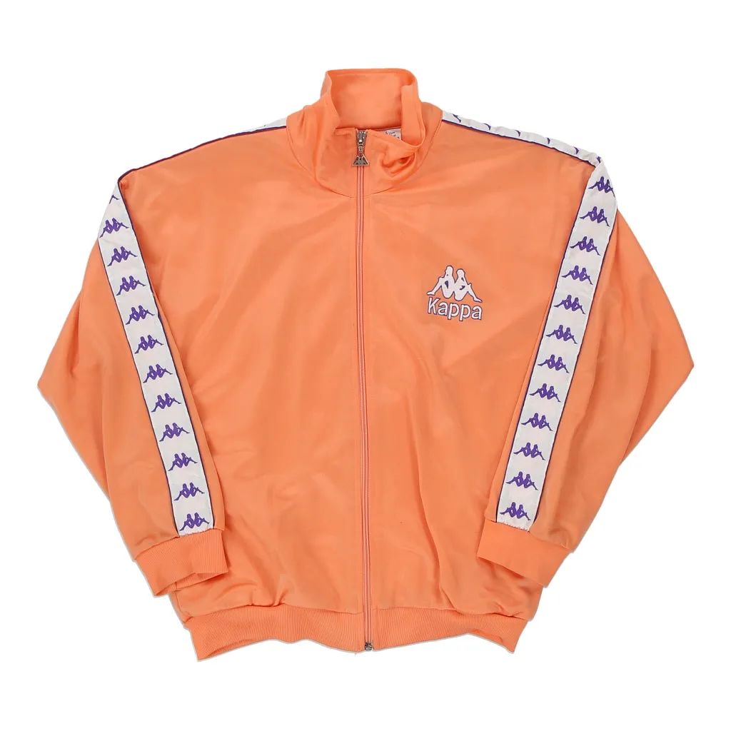 Age 12 Kappa Track Jacket - Medium Orange Polyester