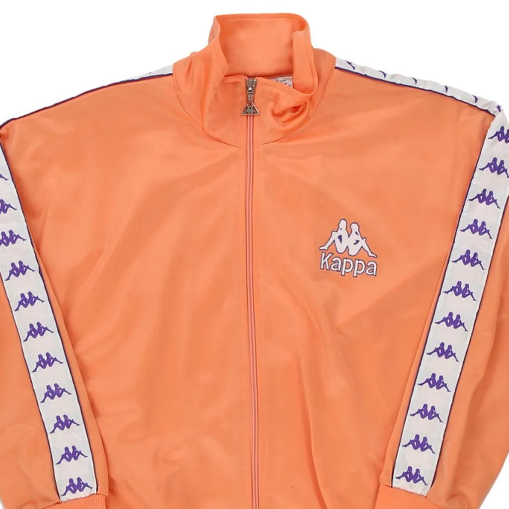 Age 12 Kappa Track Jacket - Medium Orange Polyester