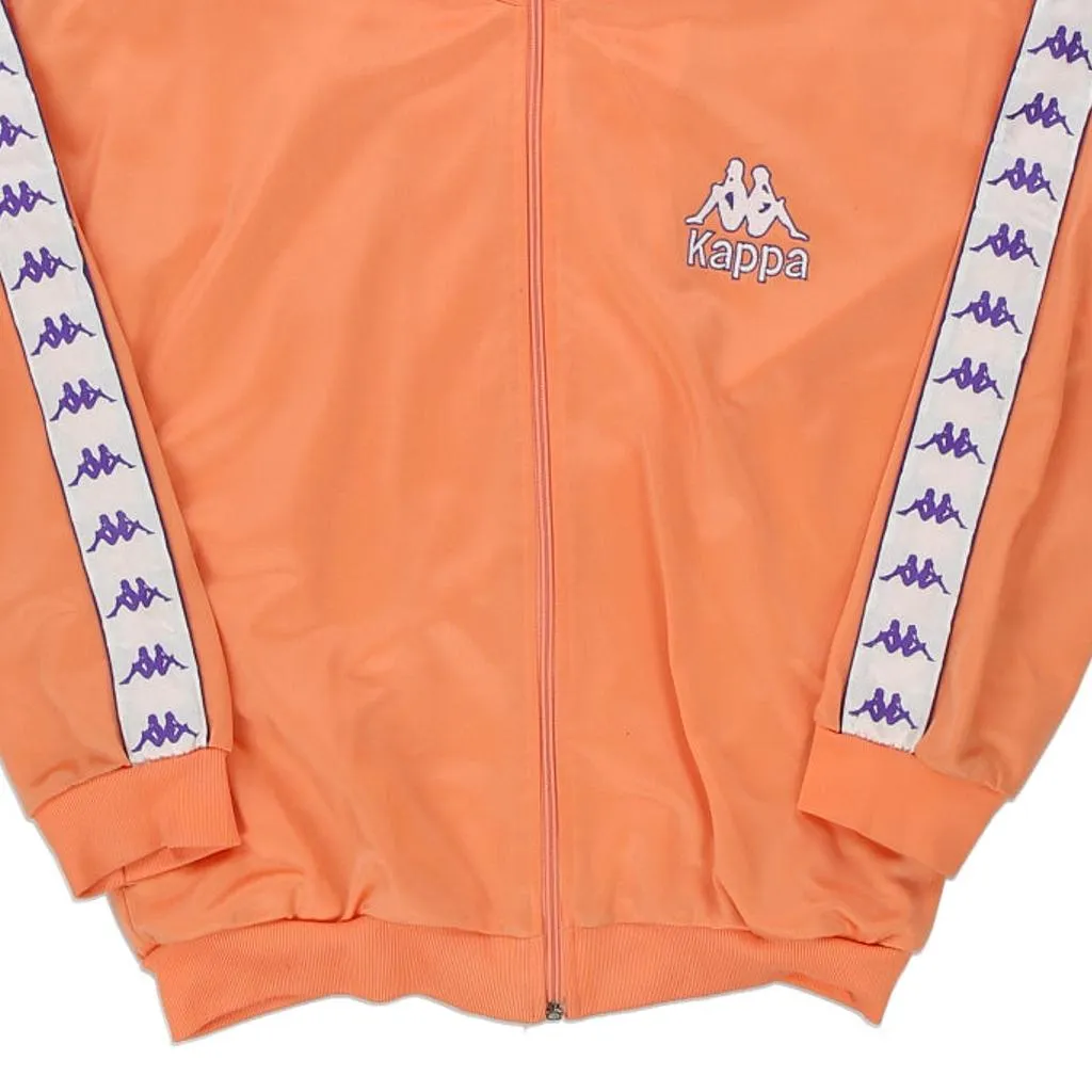 Age 12 Kappa Track Jacket - Medium Orange Polyester