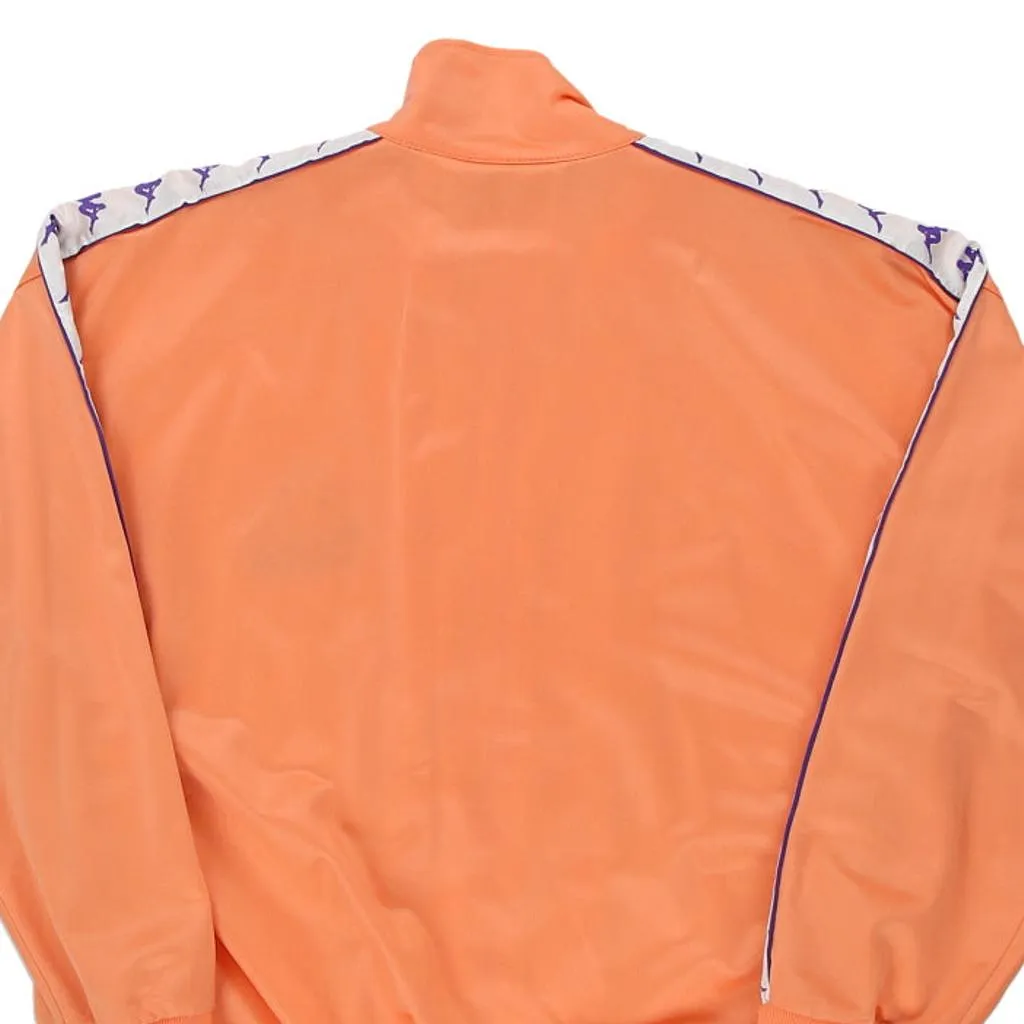 Age 12 Kappa Track Jacket - Medium Orange Polyester