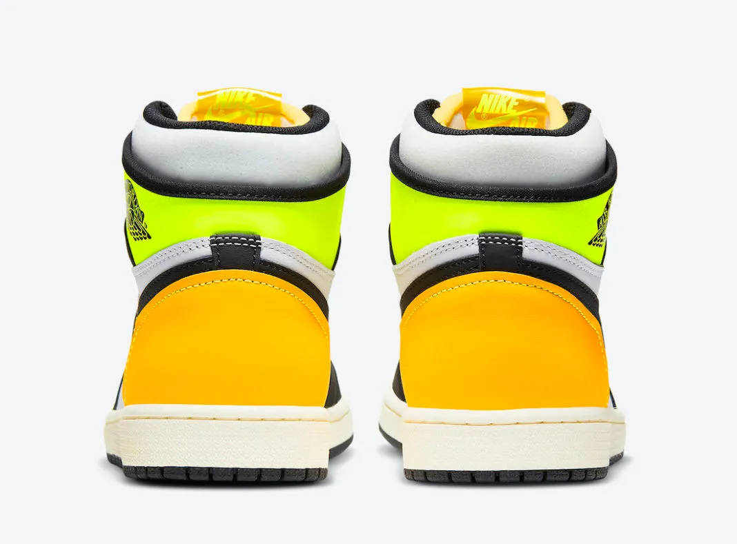 Air Jordan 1 Retro High White Black Volt University Gold 555088-118