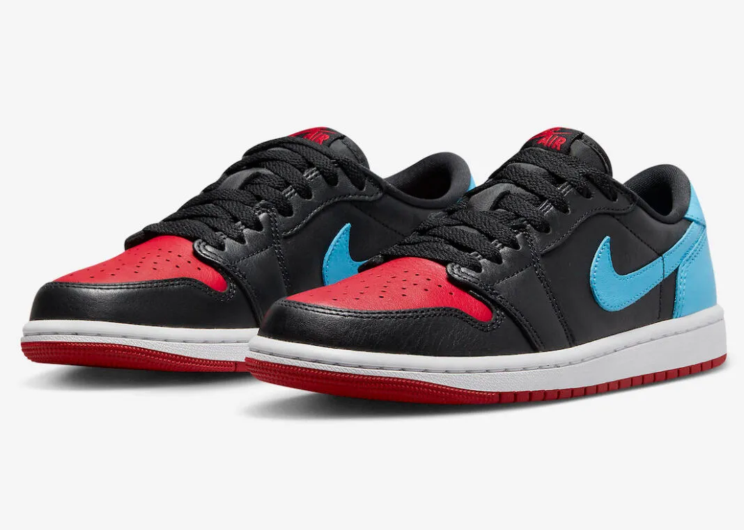 Air Jordan 1 Retro Low OG UNC to Chicago Black Dark Powder Blue Gym Red CZ0775-046