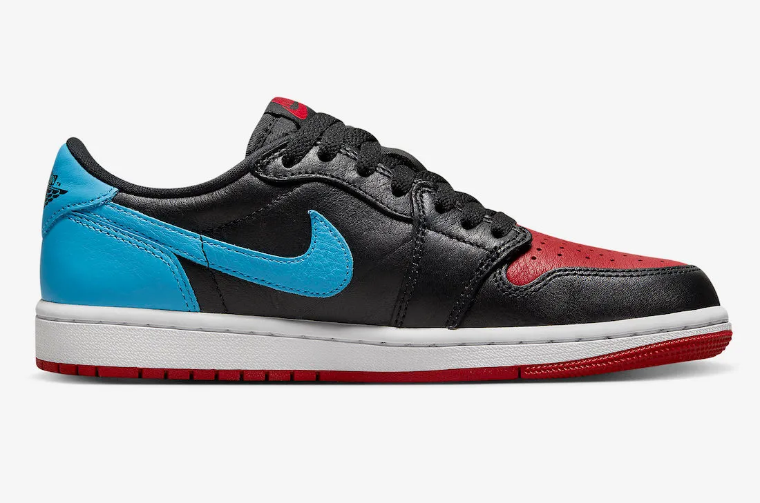 Air Jordan 1 Retro Low OG UNC to Chicago Black Dark Powder Blue Gym Red CZ0775-046