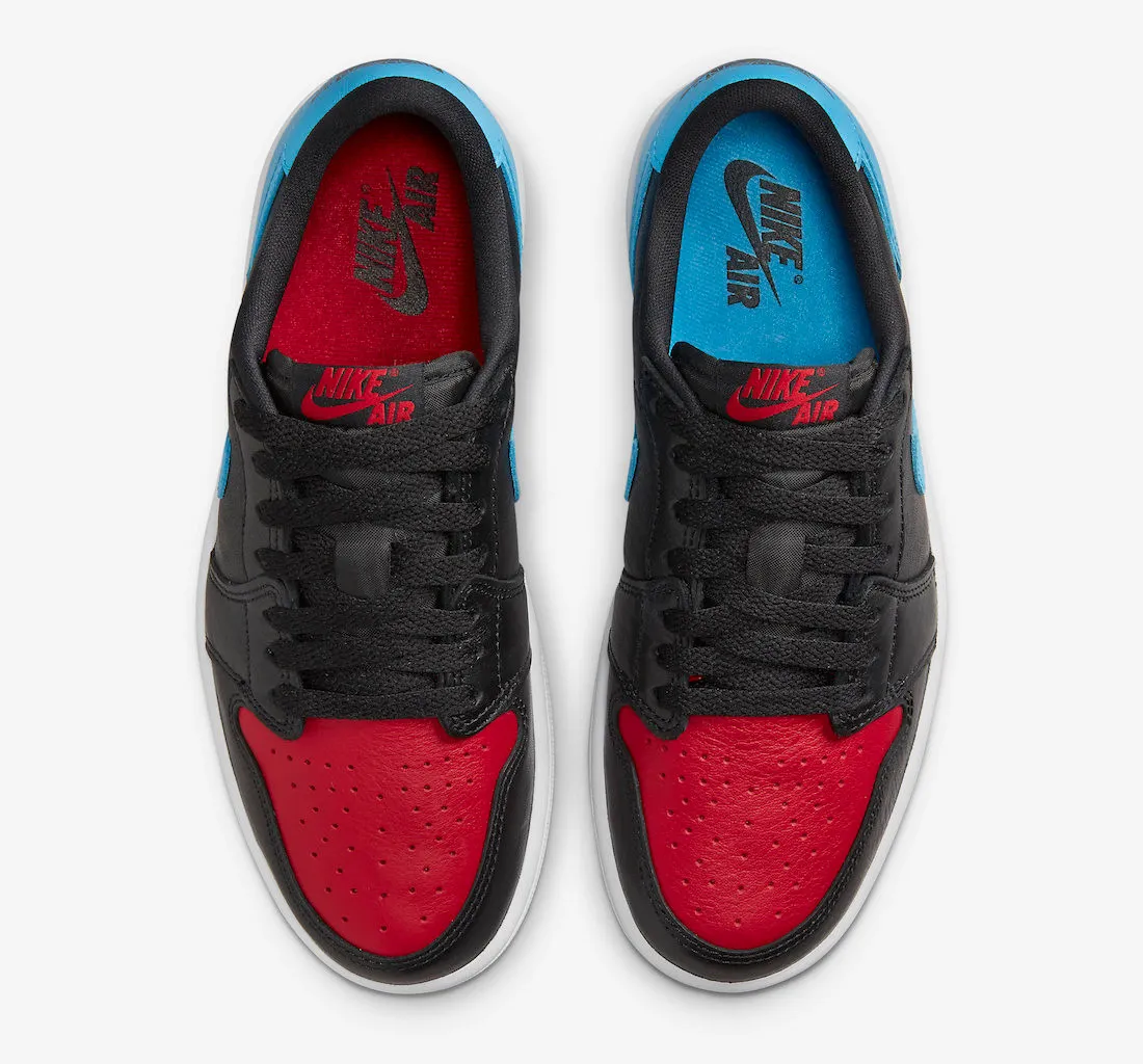 Air Jordan 1 Retro Low OG UNC to Chicago Black Dark Powder Blue Gym Red CZ0775-046