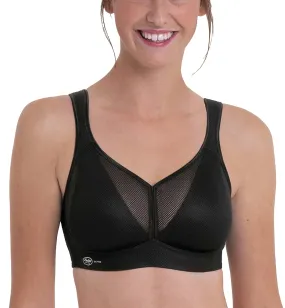 Anita Active Air Control Delta Pad Softcup Sports Bra (5544) - Black