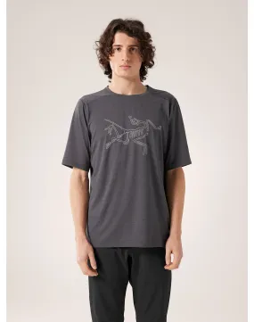 Arc'teryx Men's Cormac Logo SS Shirt in Black Heather