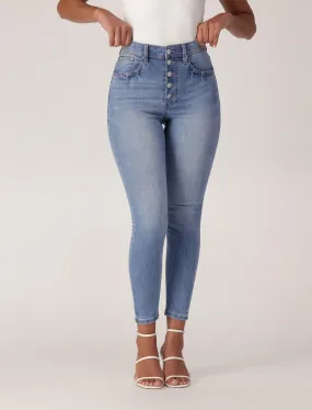 Ashley Mid-Rise Ankle Skinny Jeans