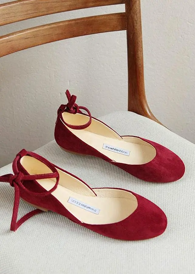 AVIA BALLET FLATS – CHERRY RED