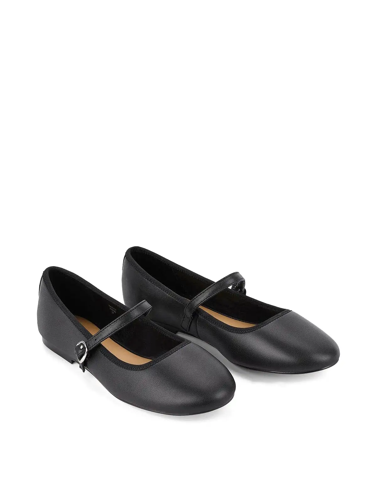 Bailey Flats - Black Leather