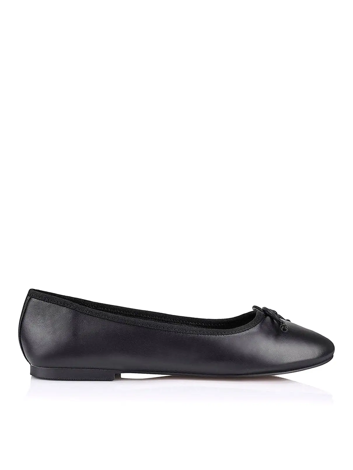 Ballet Flats - Black Leather