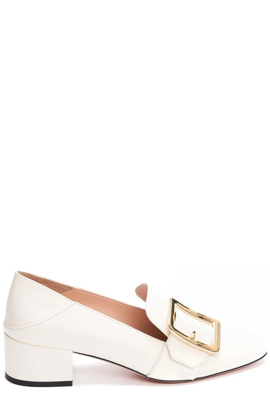 Bally Janell Almond Toe Block Heeled Loafers