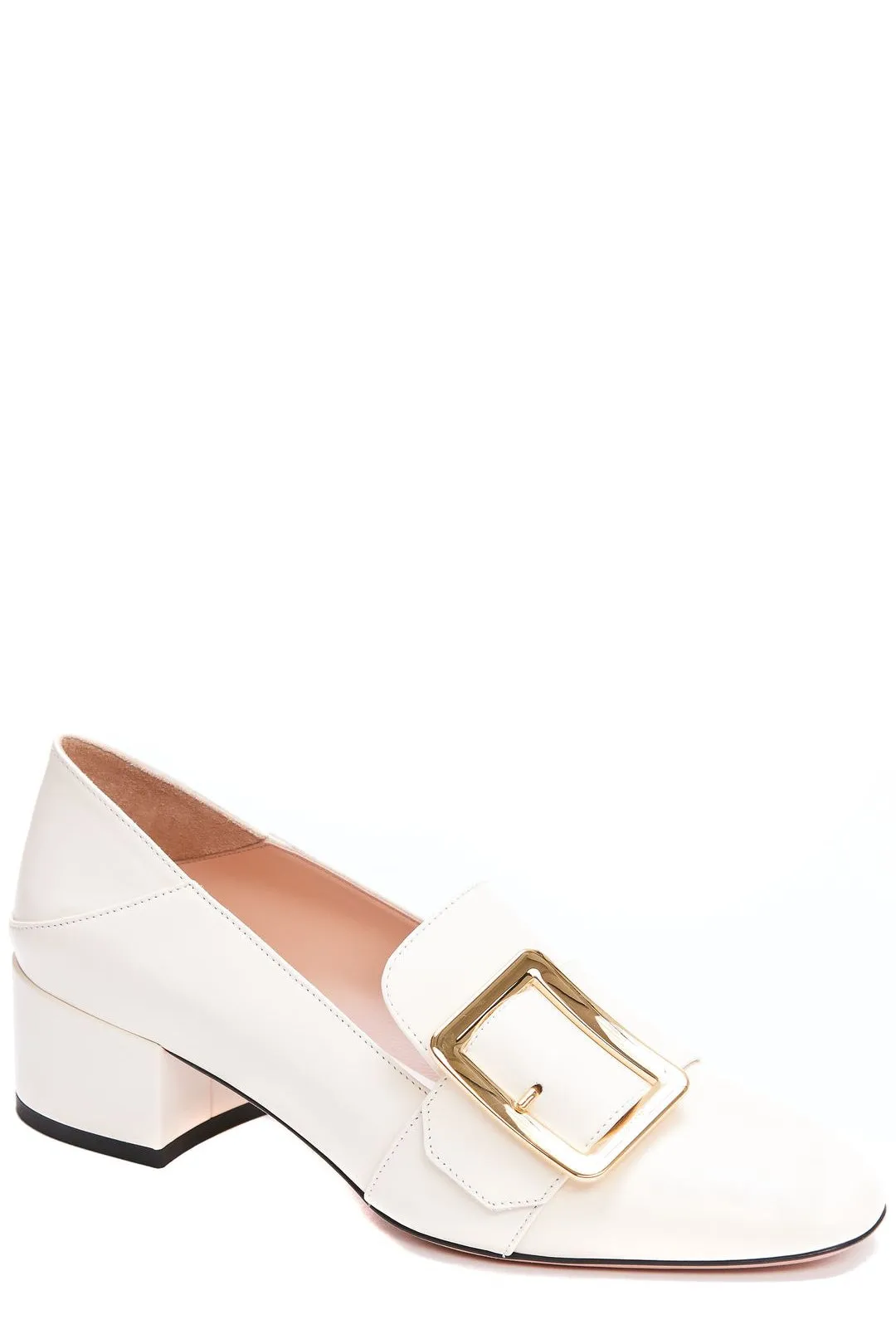 Bally Janell Almond Toe Block Heeled Loafers