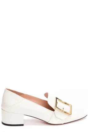 Bally Janell Almond Toe Block Heeled Loafers