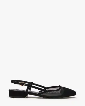 BELINDA MESH BLACK SUEDE