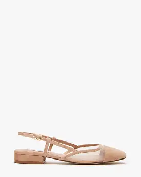 BELINDA MESH TAN SUEDE