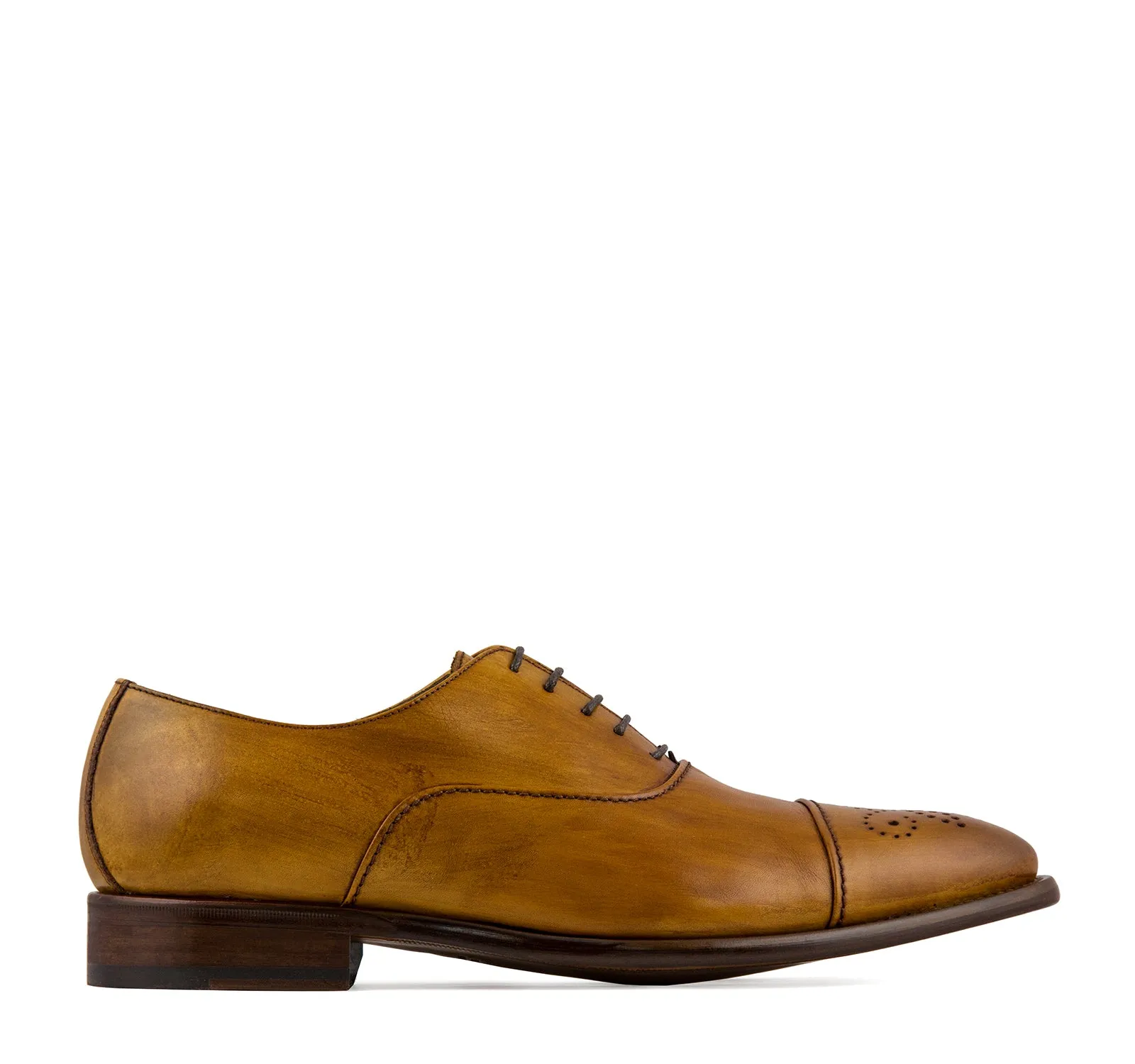 Calzoleria Toscana Taormina 2361 Men's Oxford in Caramel