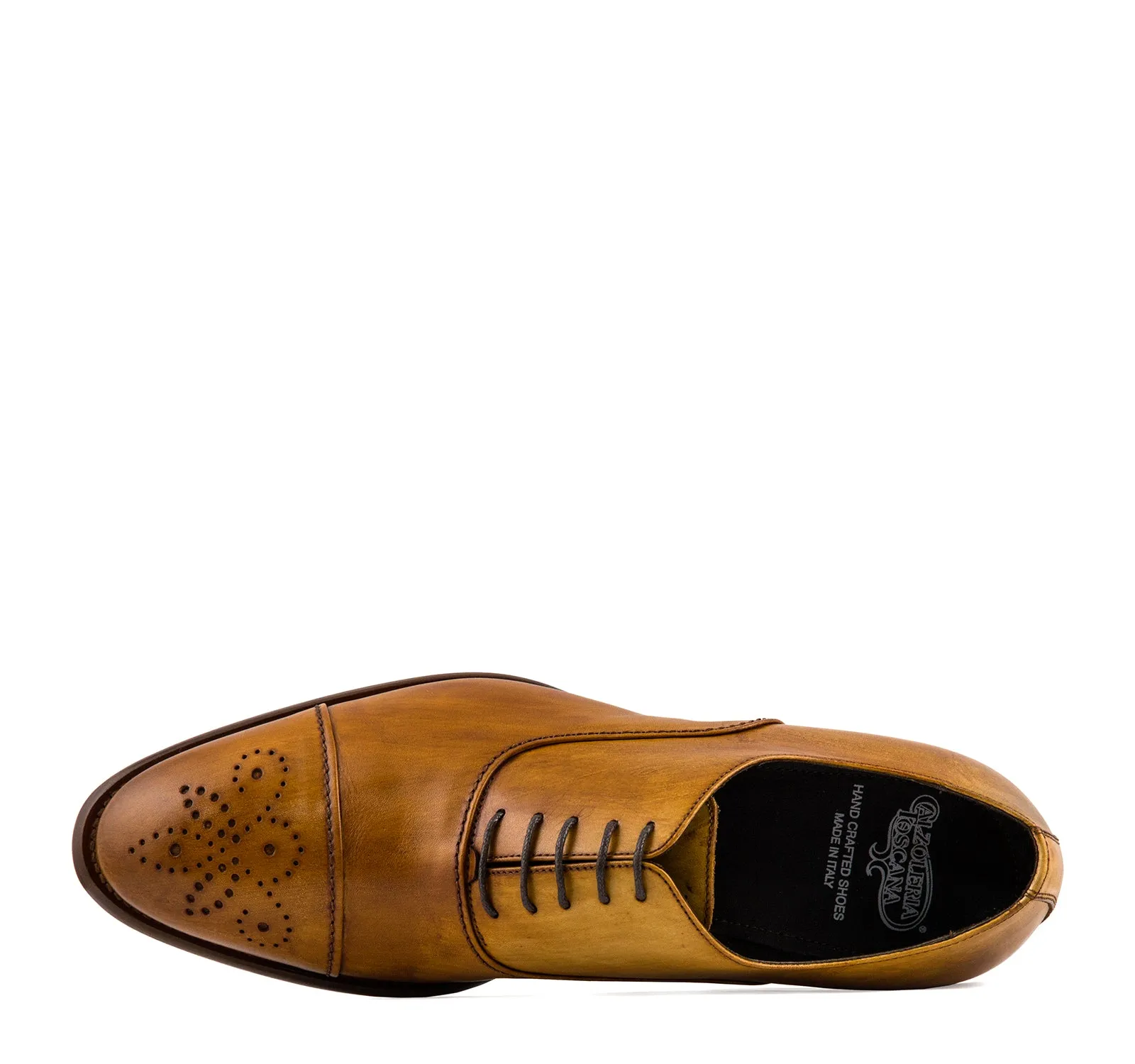 Calzoleria Toscana Taormina 2361 Men's Oxford in Caramel