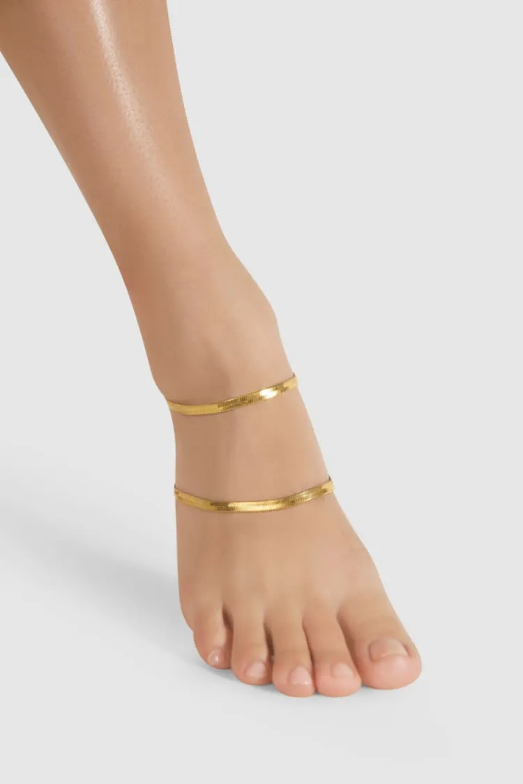 Design golden ankle bracelet