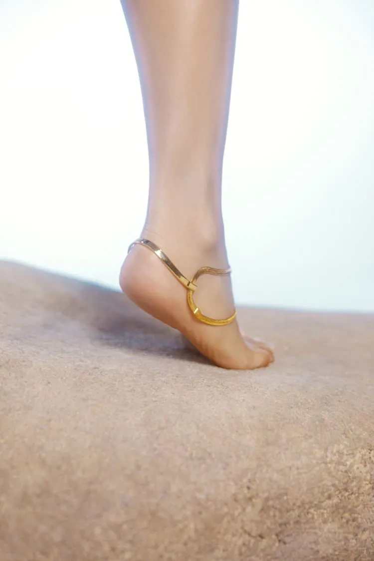 Design golden ankle bracelet