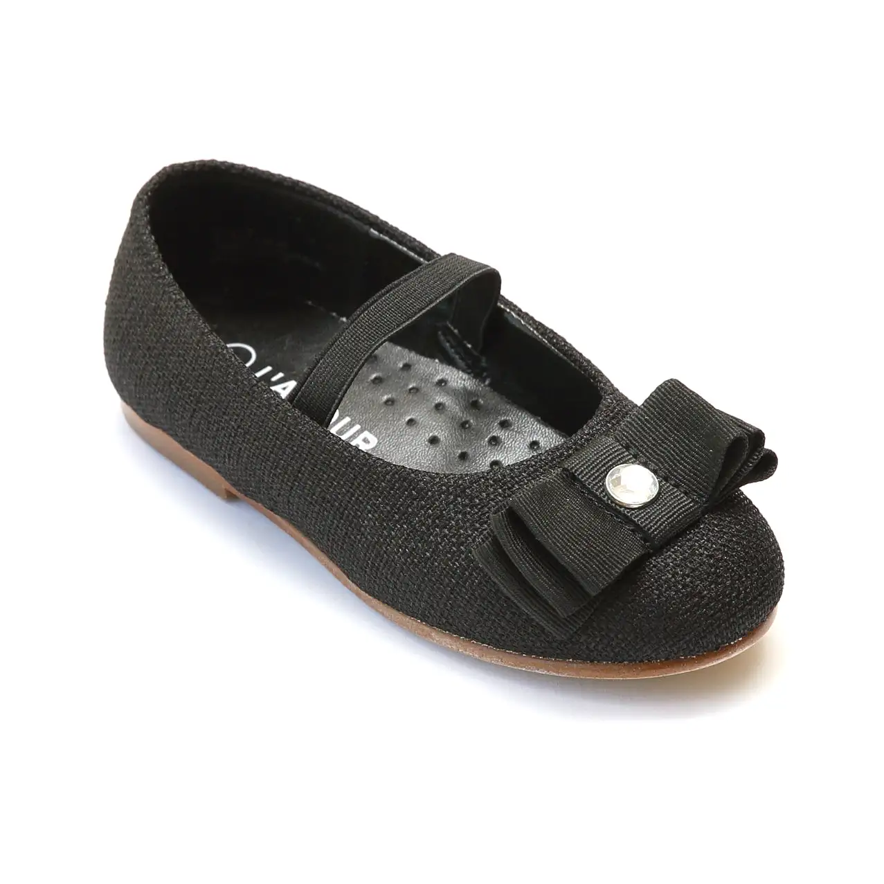 FINAL SALE - L'Amour Girls Linen Ballet Flats