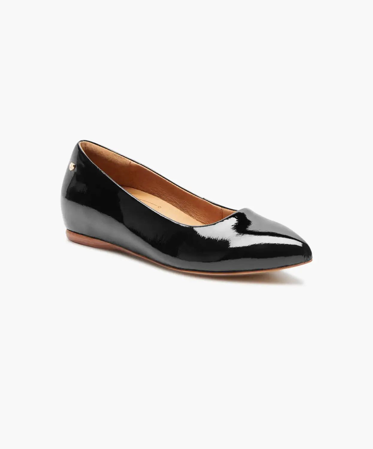 FRANKIE4 Poppy Black Patent Ballet Flats