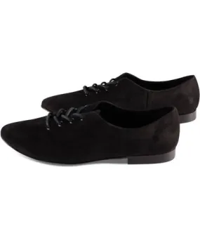 Jeffrey Campbell Women's Trending Lace Up Flat In Black Suede