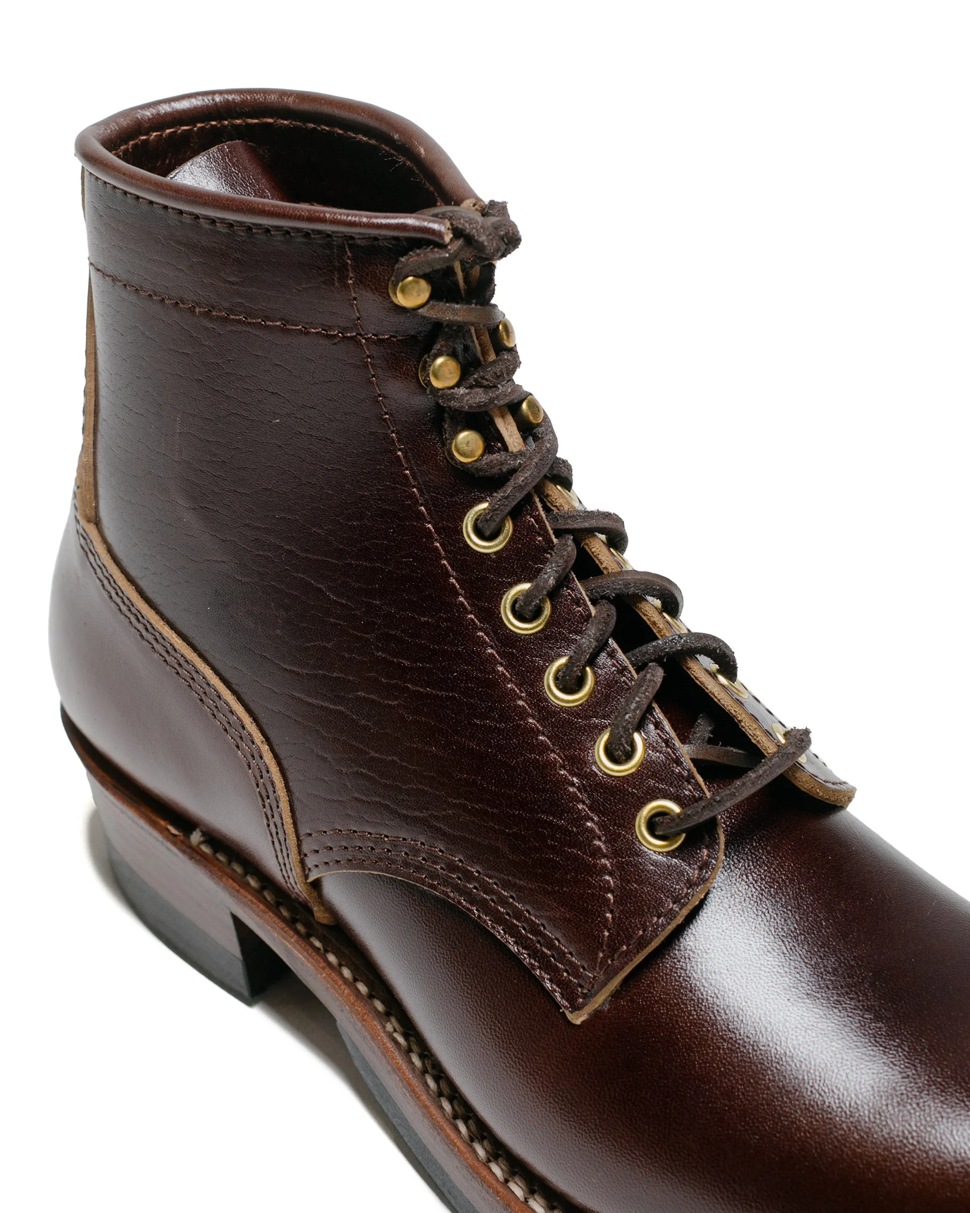 John Lofgren Bootmaker Steel Gang Boots Shinki Hikaku Horsebutt Dark Brown