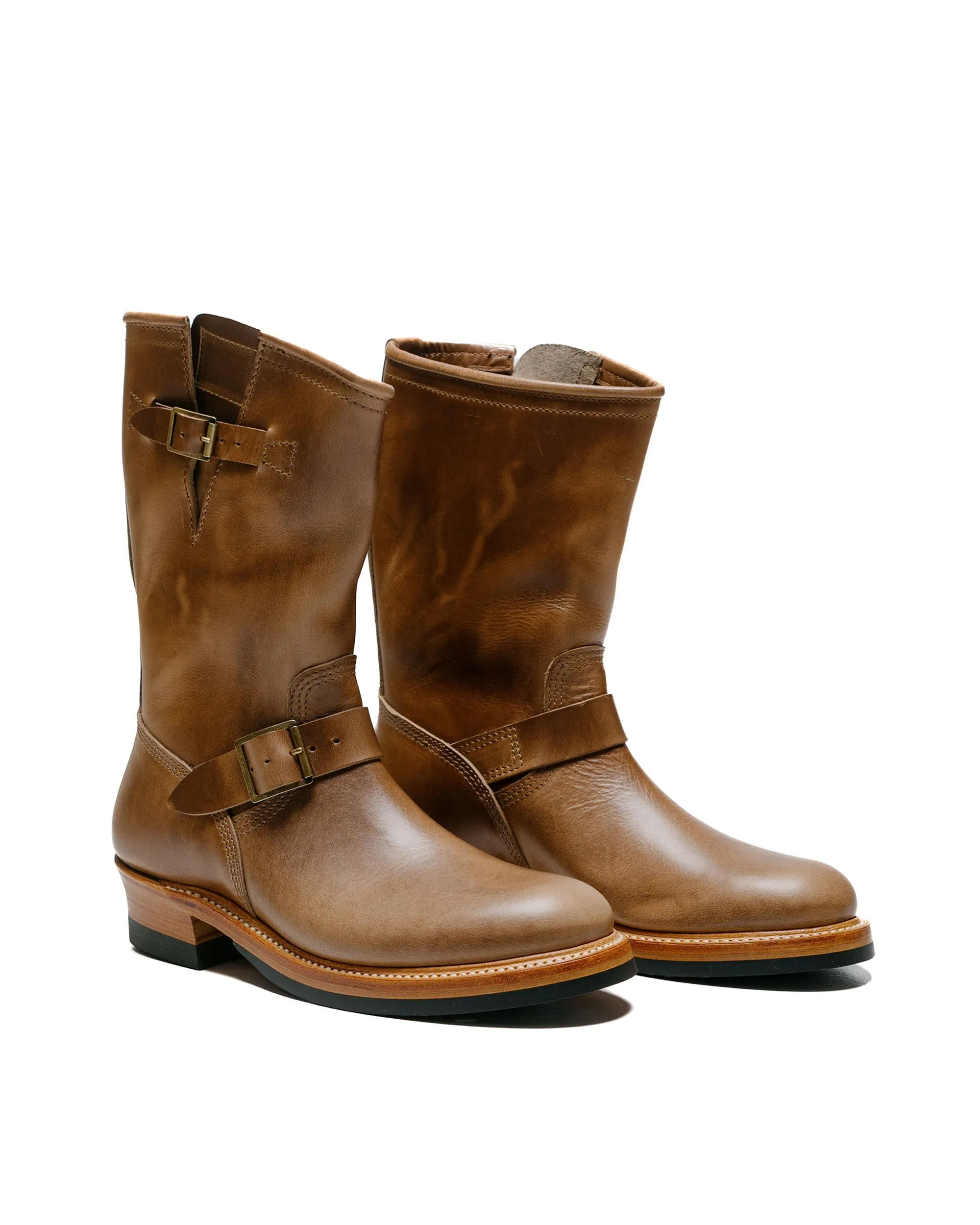 John Lofgren Bootmaker Wabash Engineer Boots Horween CXL Natural