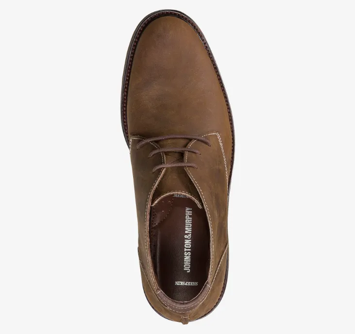 Johnston & Murphy Copeland Chukka Red Brown Oiled Full Grain Men's