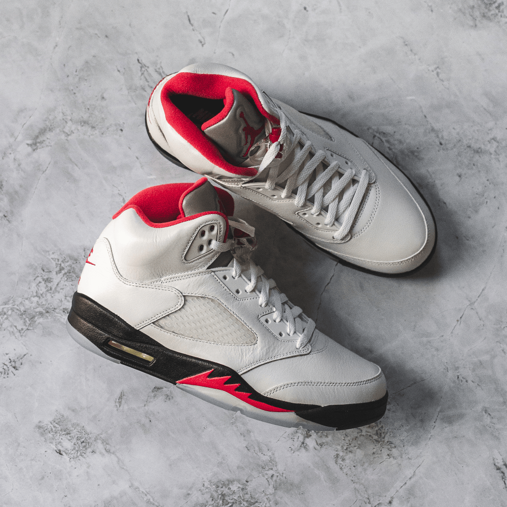 Jordan 5 Retro Fire Red Silver Tongue (2020)