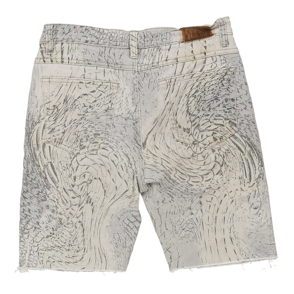 Just Cavalli Animal print Shorts - 29W UK 10 Grey Cotton