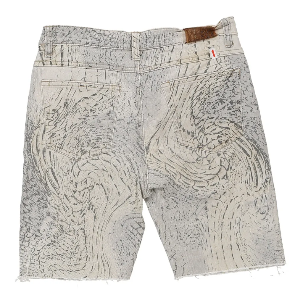 Just Cavalli Animal print Shorts - 29W UK 10 Grey Cotton