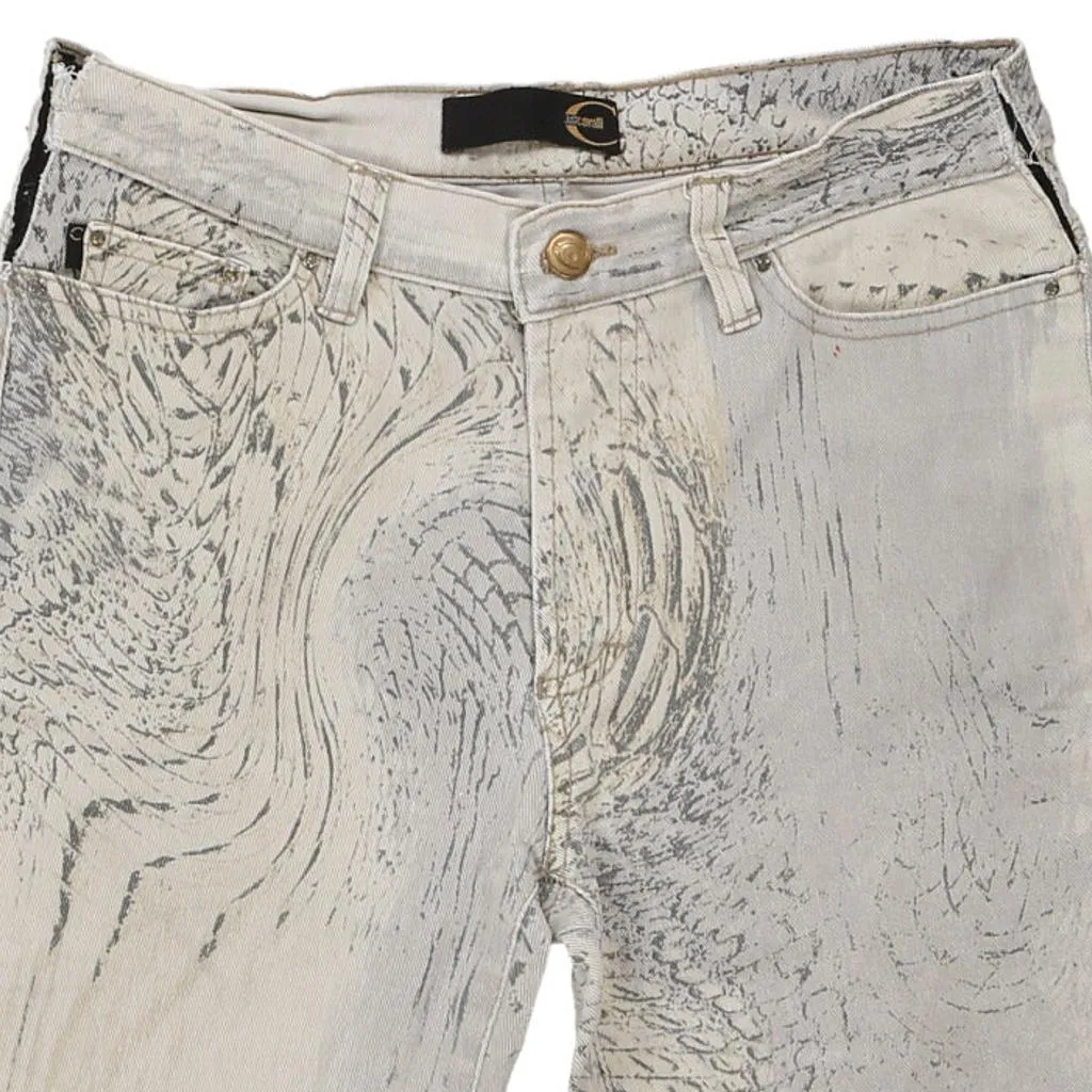 Just Cavalli Animal print Shorts - 29W UK 10 Grey Cotton