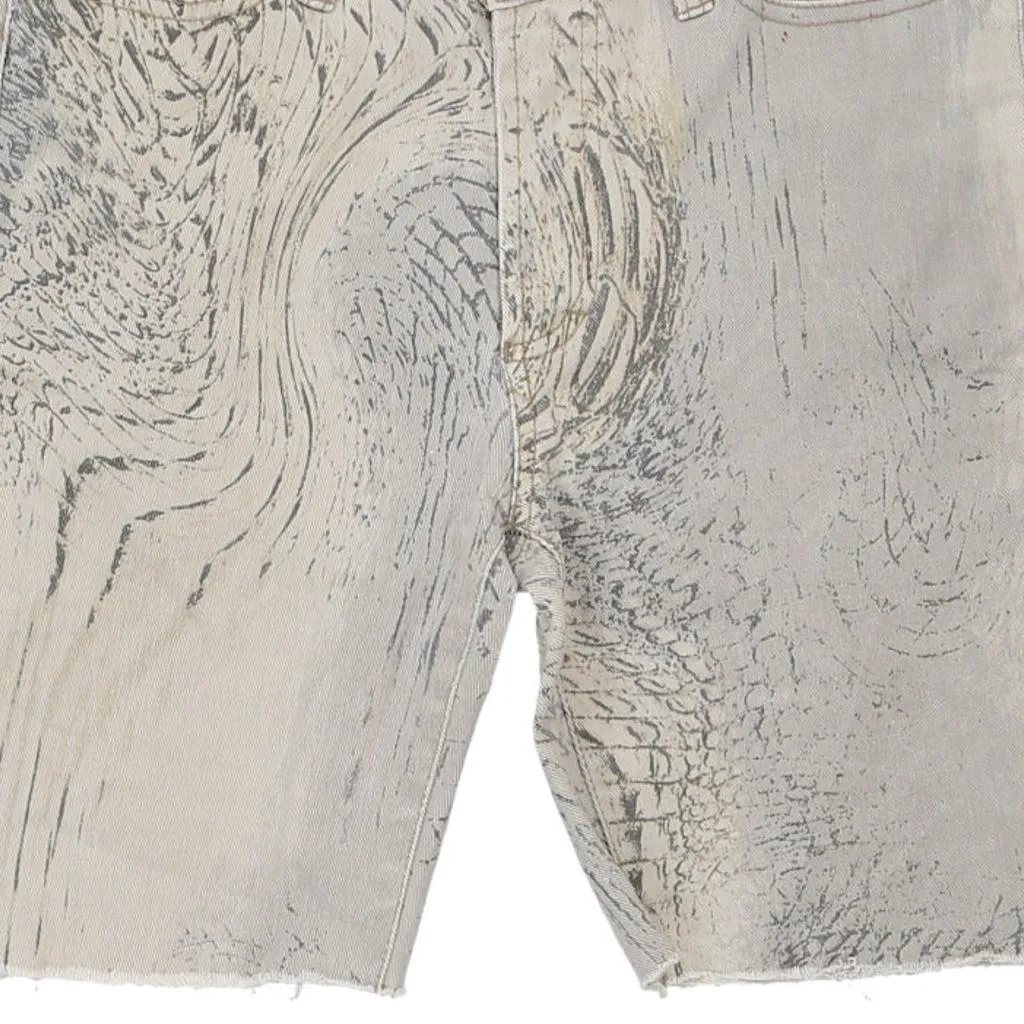 Just Cavalli Animal print Shorts - 29W UK 10 Grey Cotton