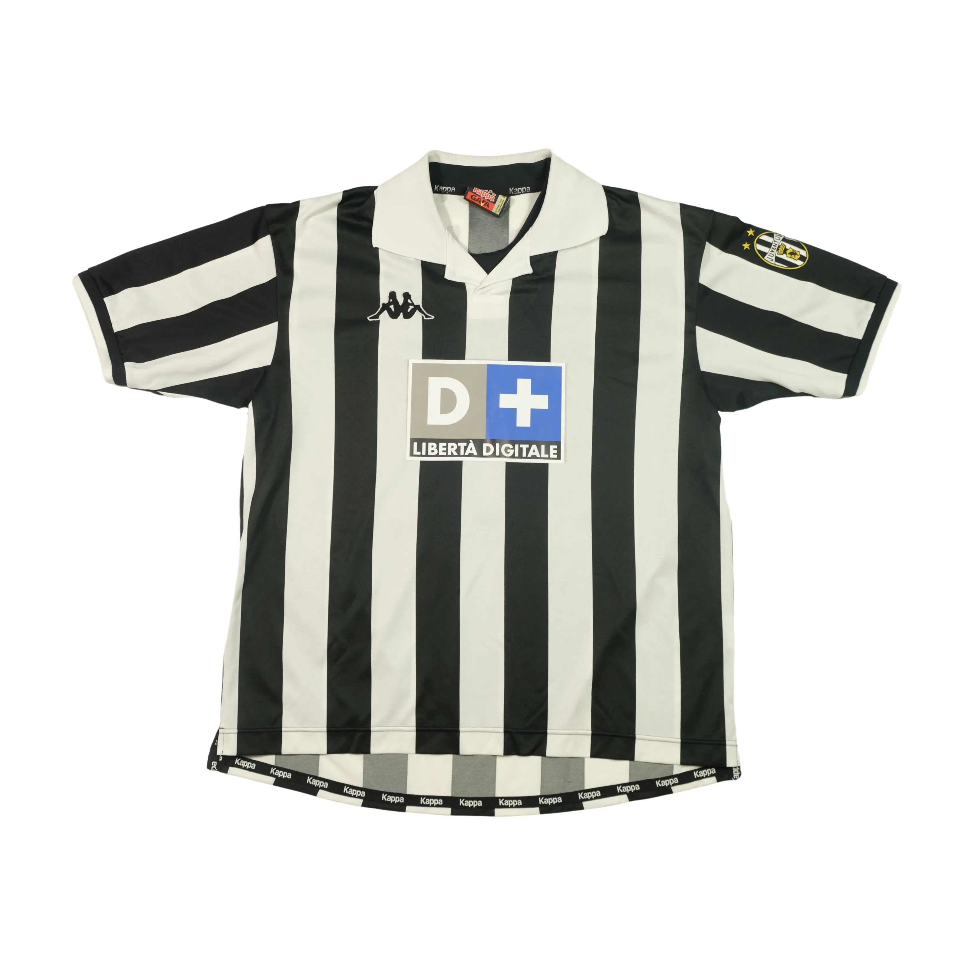 Juventus Italy Kappa Zidane Original 1998/1999 Home Vintage Football Shirt (L)