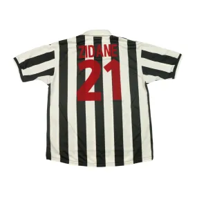 Juventus Italy Kappa Zidane Original 1998/1999 Home Vintage Football Shirt (L)