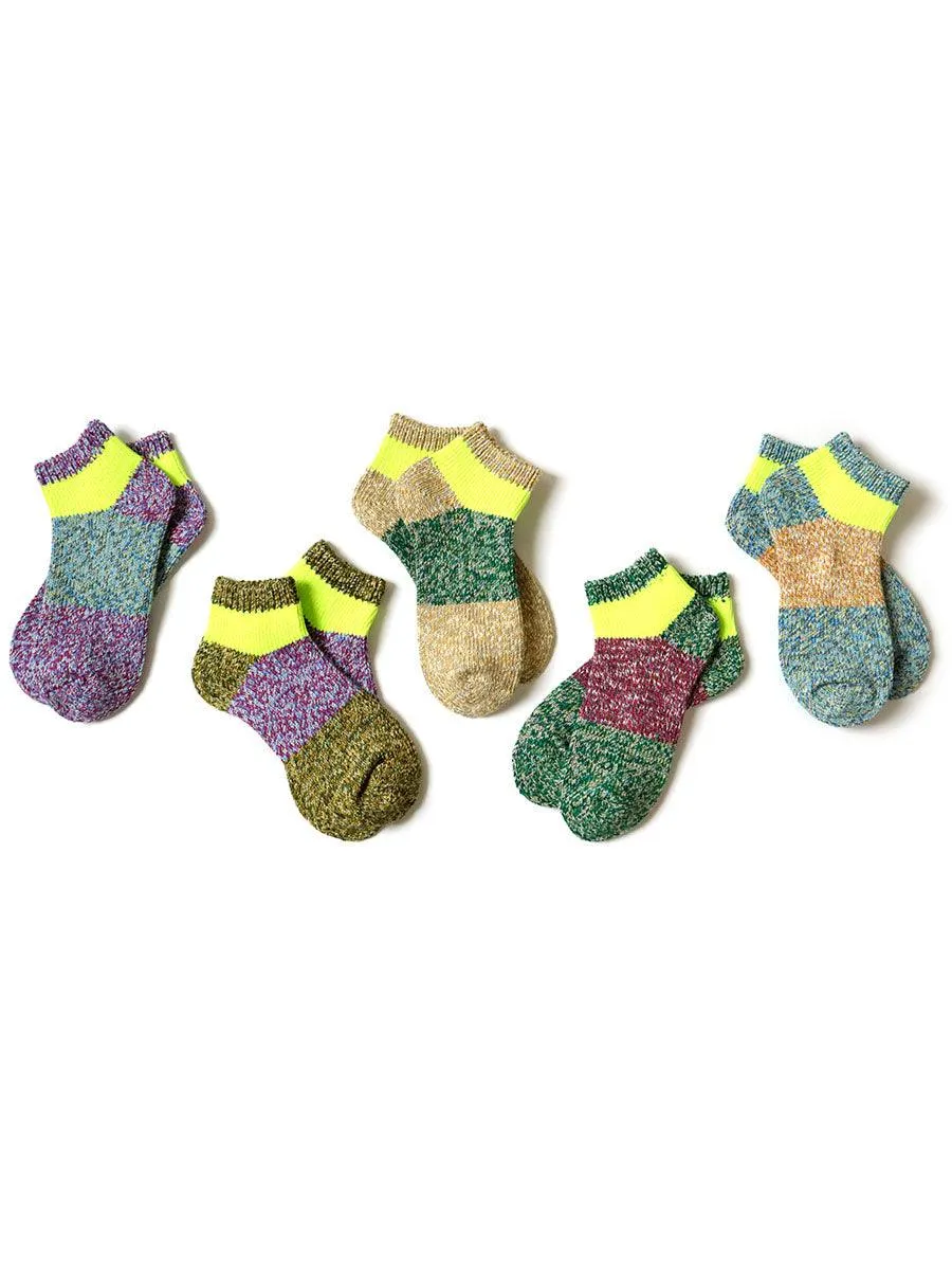 Kapital 56 Van Gogh heather ankle socks