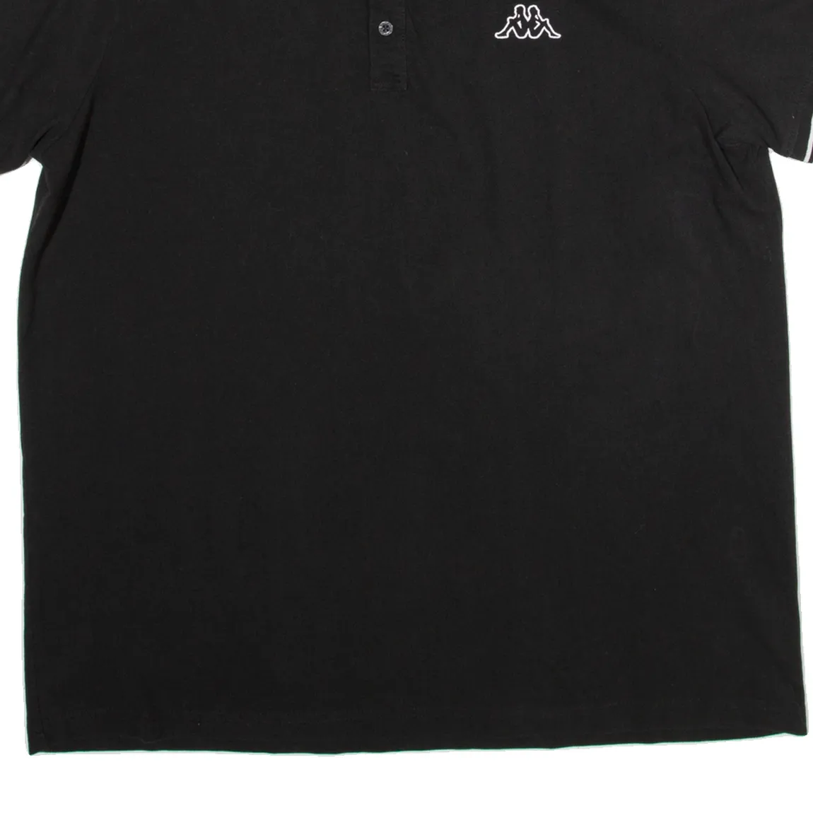 KAPPA Mens Polo Shirt Black 2XL