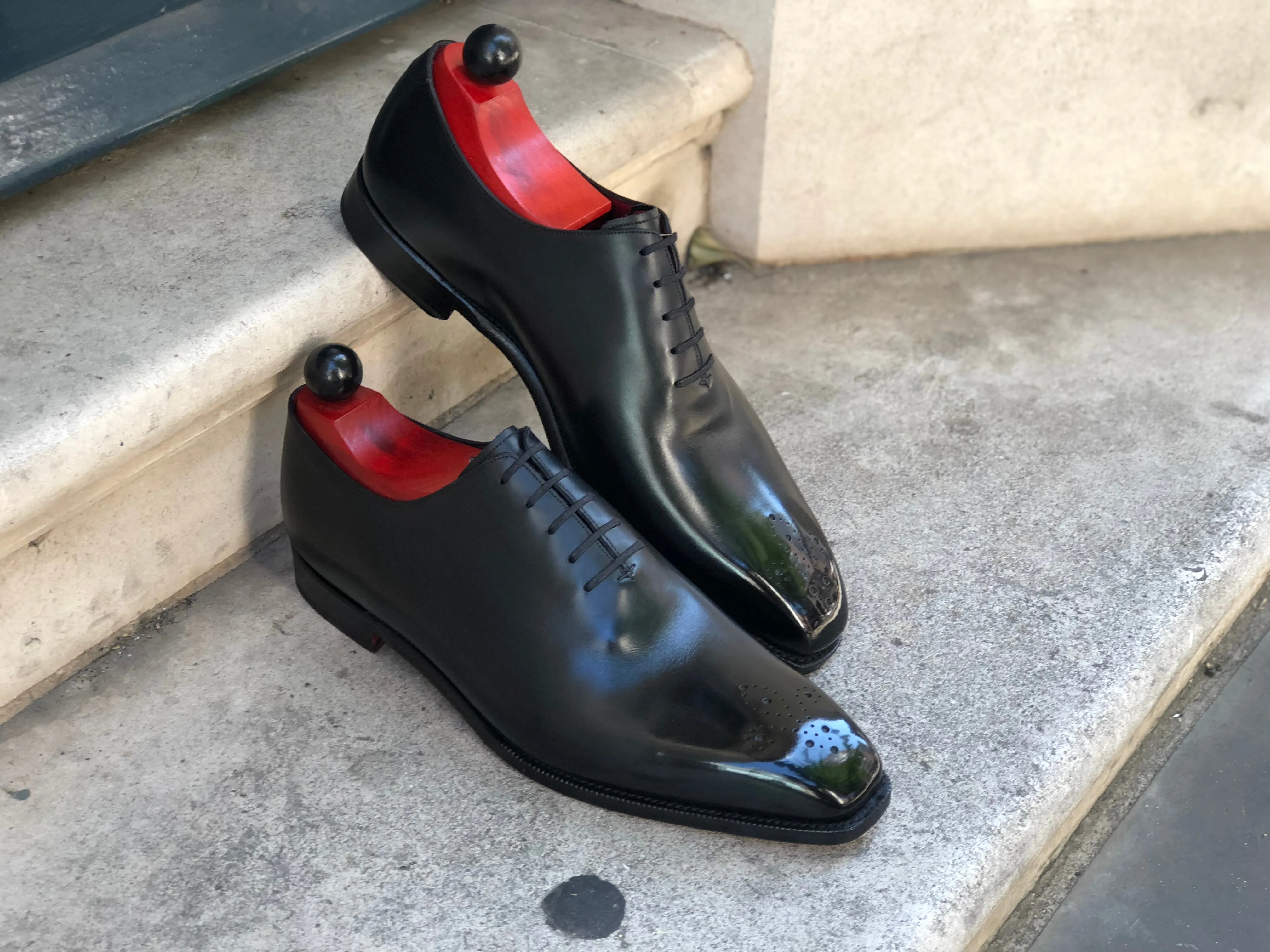 Kirkland - MTO - Black Calf - Red Sole - LPB Last - Single Leather Sole