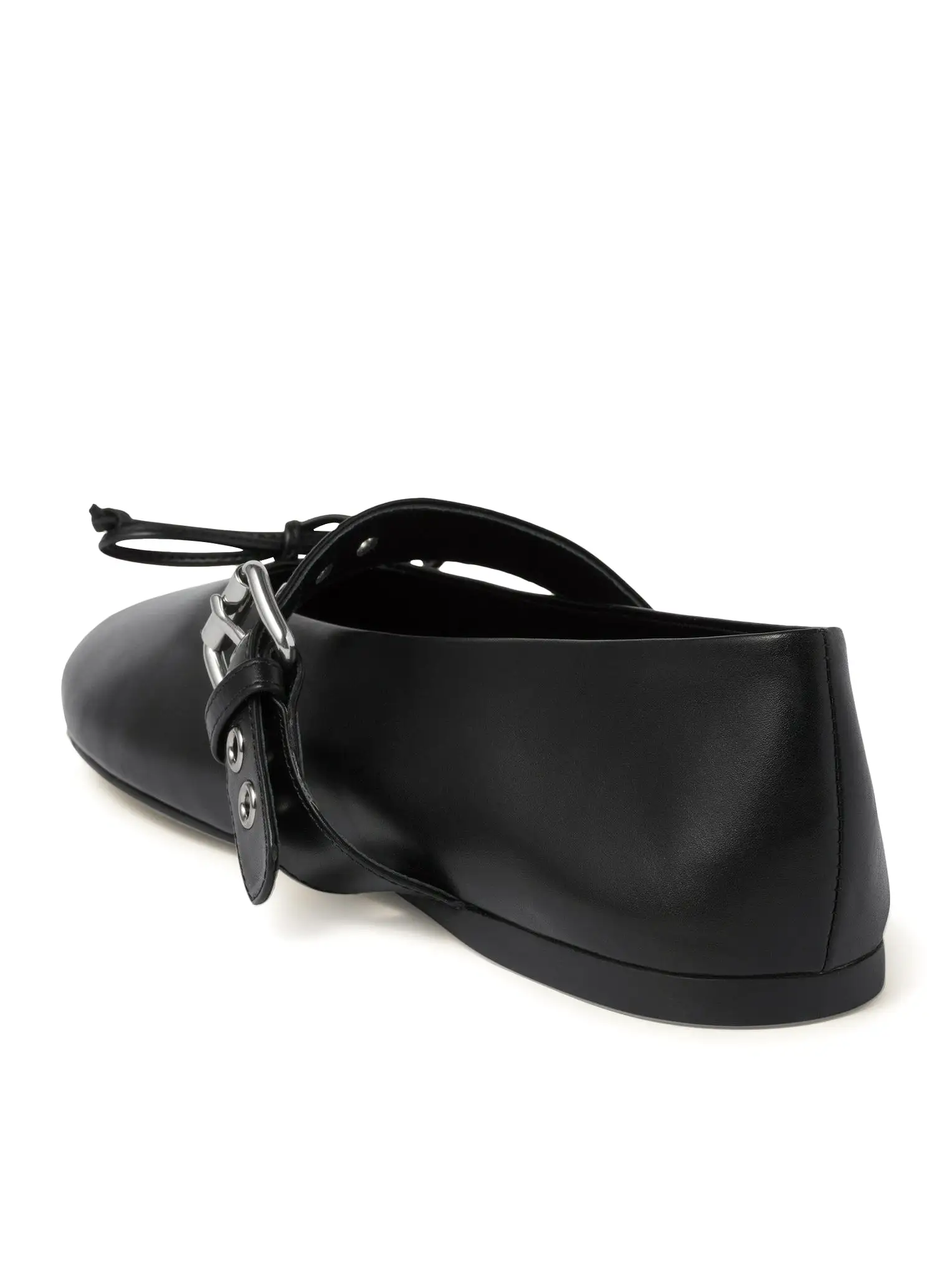 Leather ballet flats