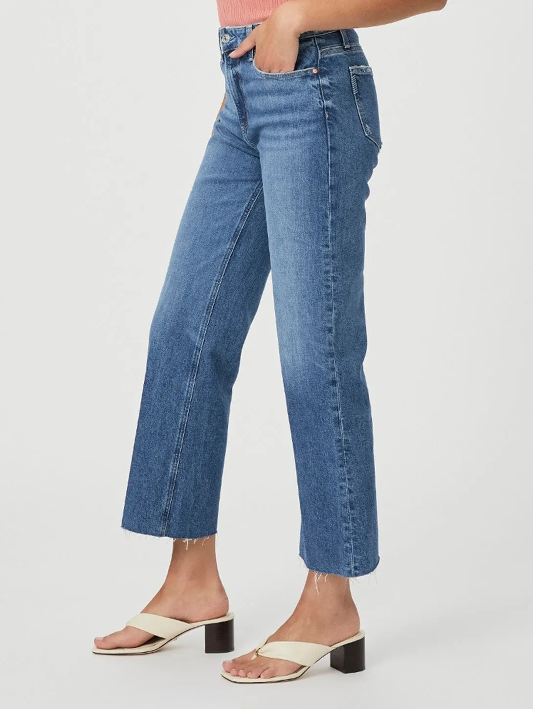 Leenah High Rise Wide Ankle Jean - Familia