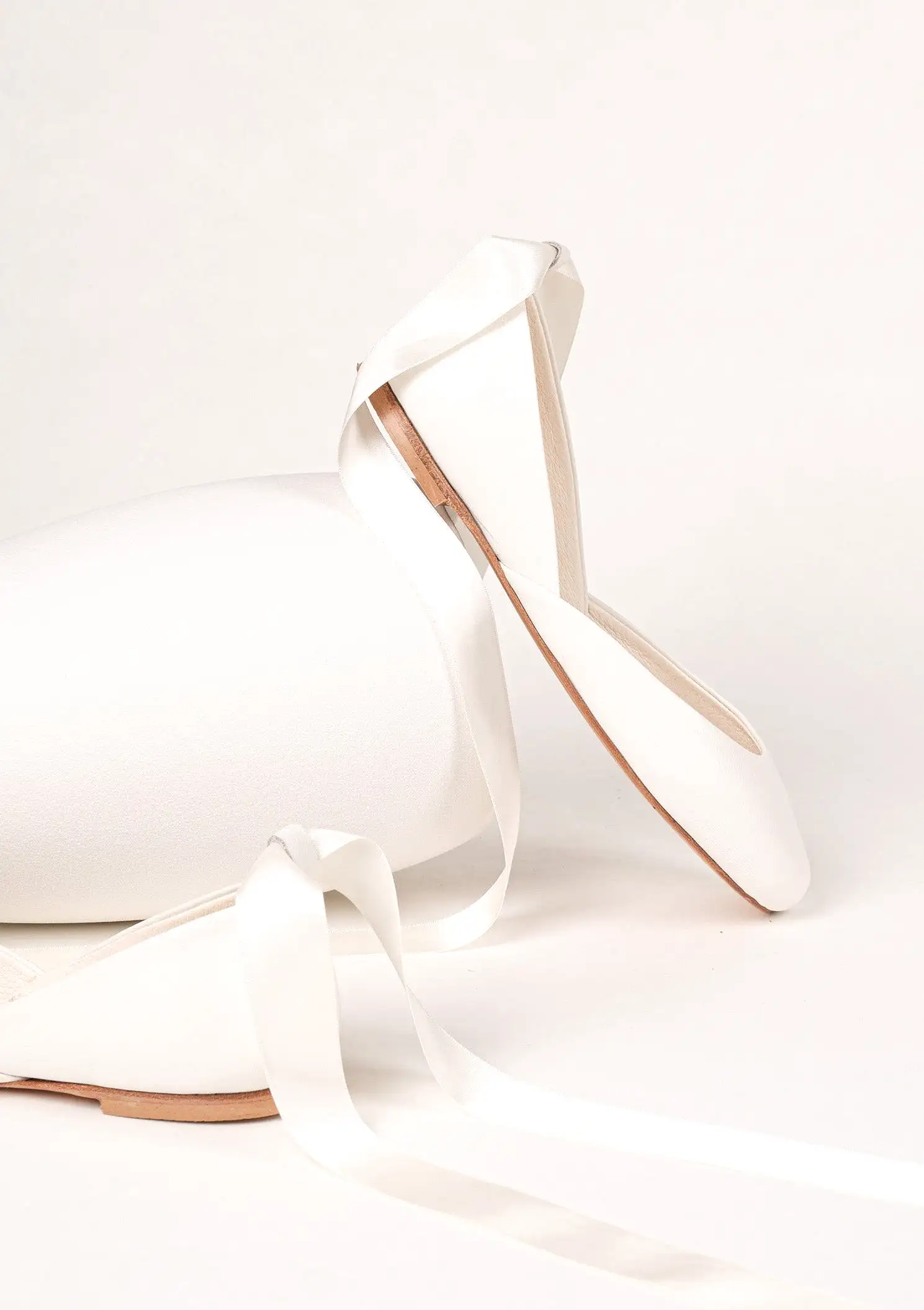 LUNA BALLET FLATS - CREAMY WHITE