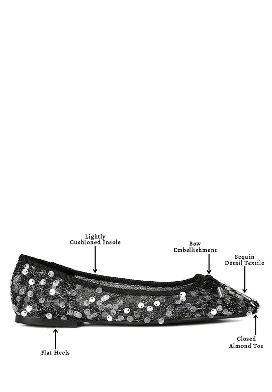 Lysander Sequin Sheer Ballet Flats