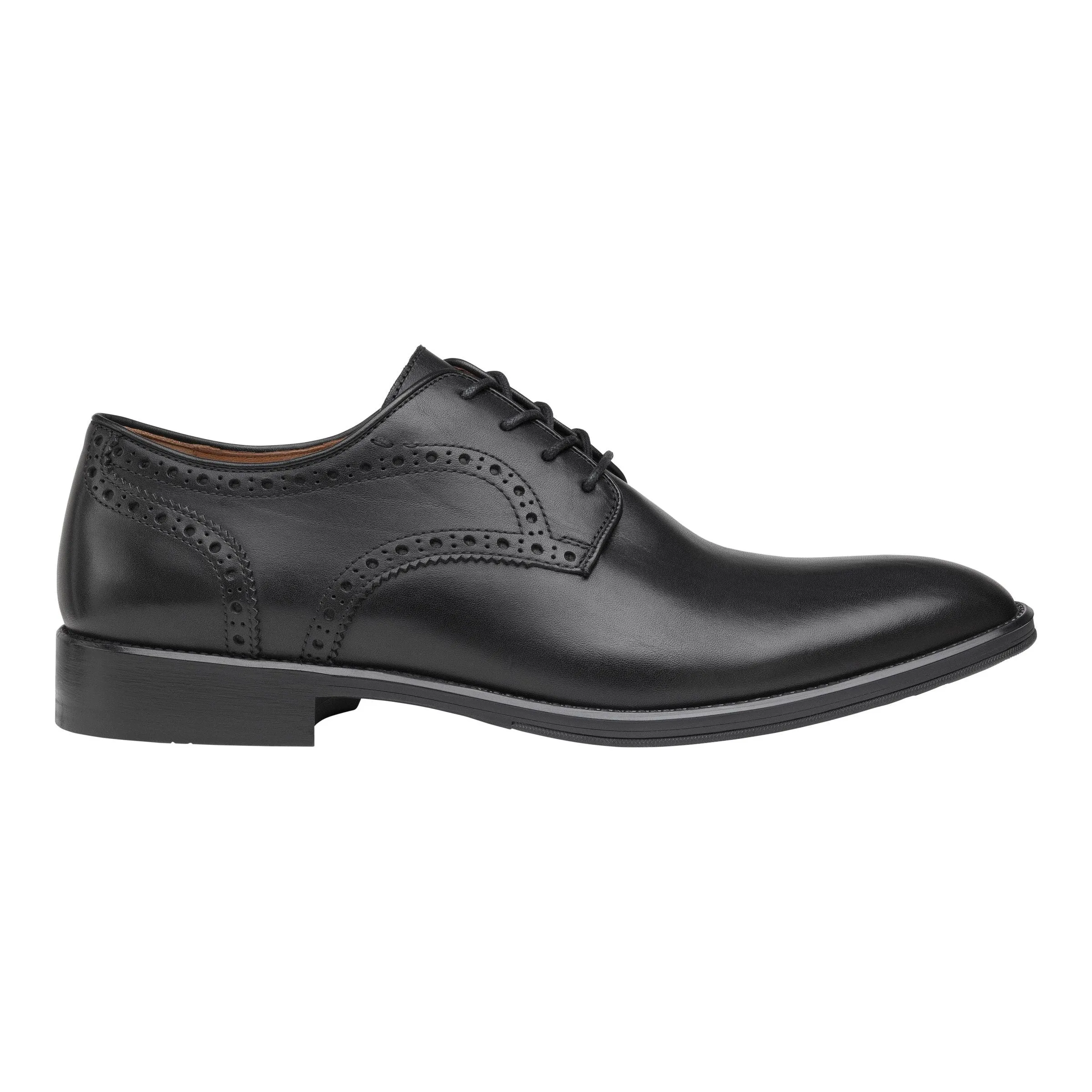 Men's Johnston & Murphy Henrick Plain Toe Color: Black Full Grain